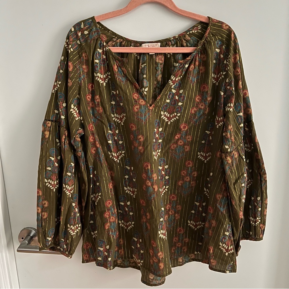 Pink Chicken Women’s Blouse - Medium